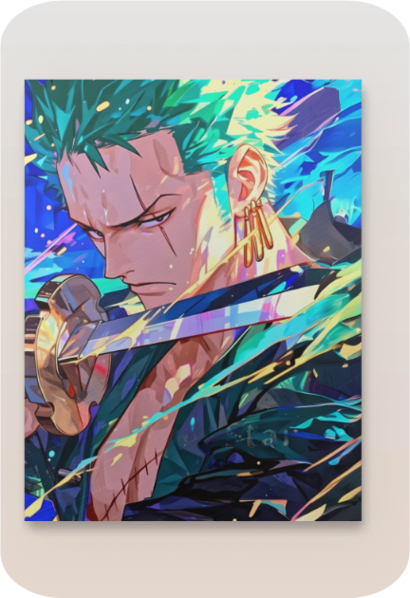 Add Adventure to Your Space with Zoro - One Piece Metal Poster