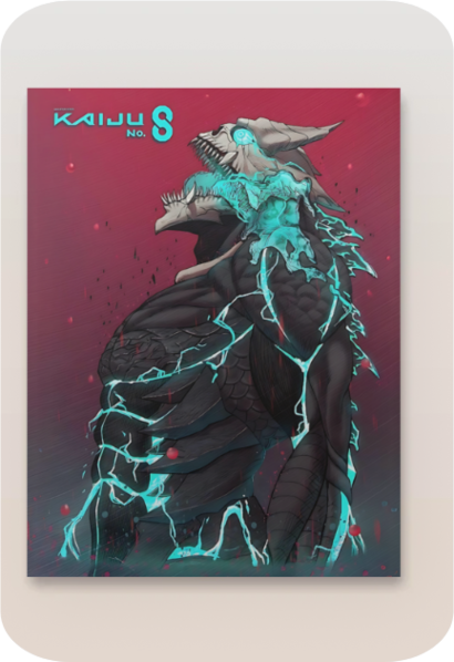 Unleash the Beast with Kaiju No. 8 - Kafka Hibino Metal Poster