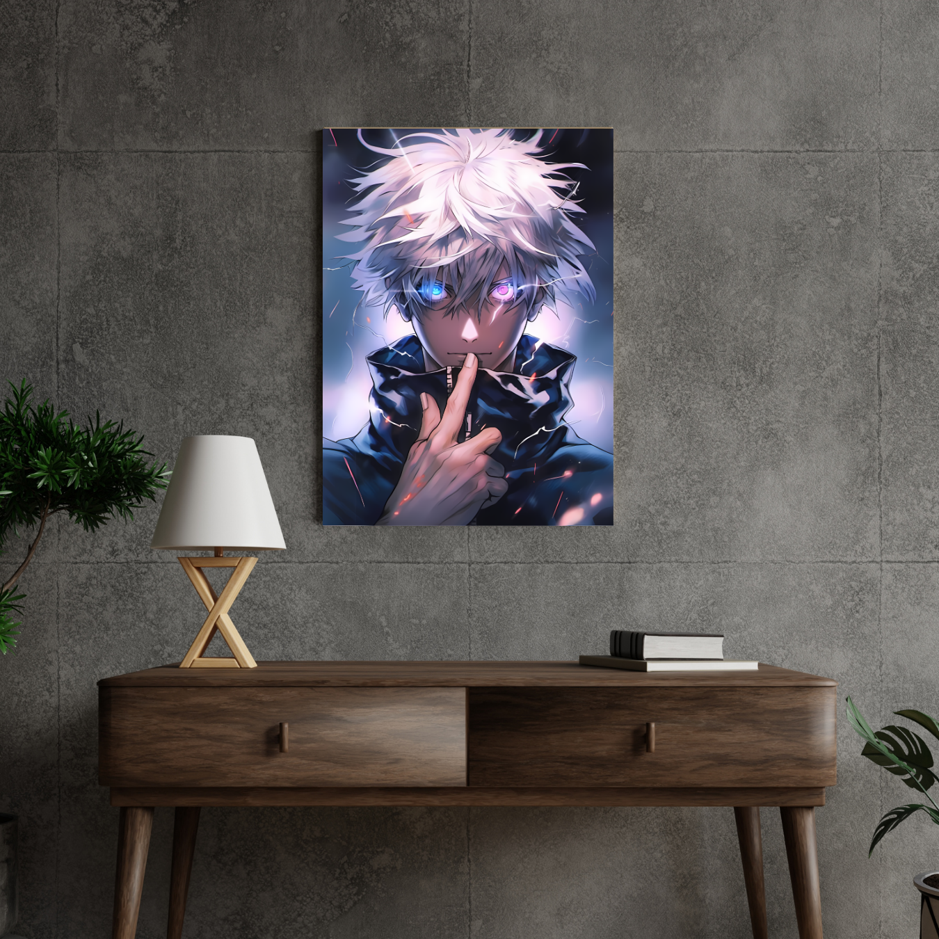 Experience the Magic with Satoru Gojo - Jujutsu Kaisen Metal Poster