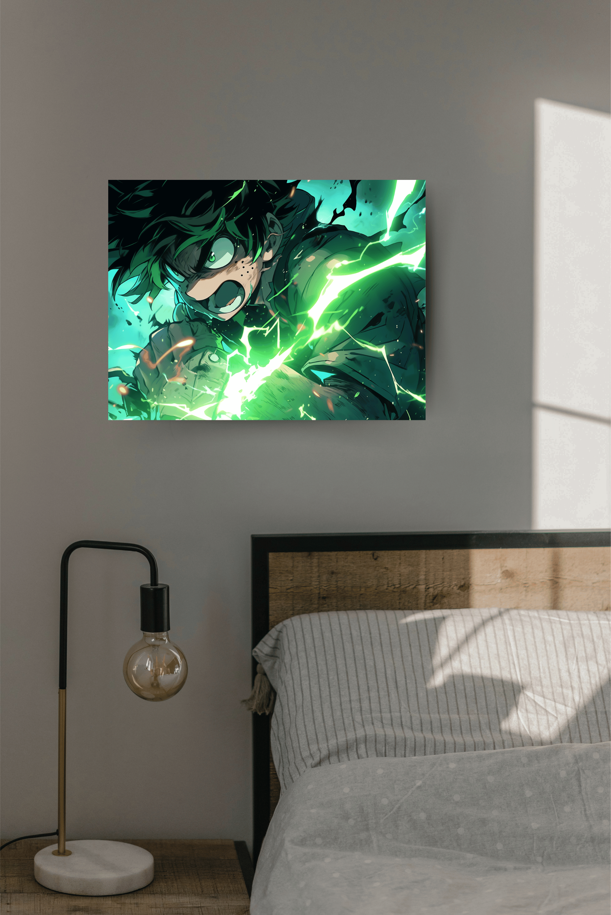 Elevate Your Space with Izuku Midoriya - My Hero Academia Metal Poster