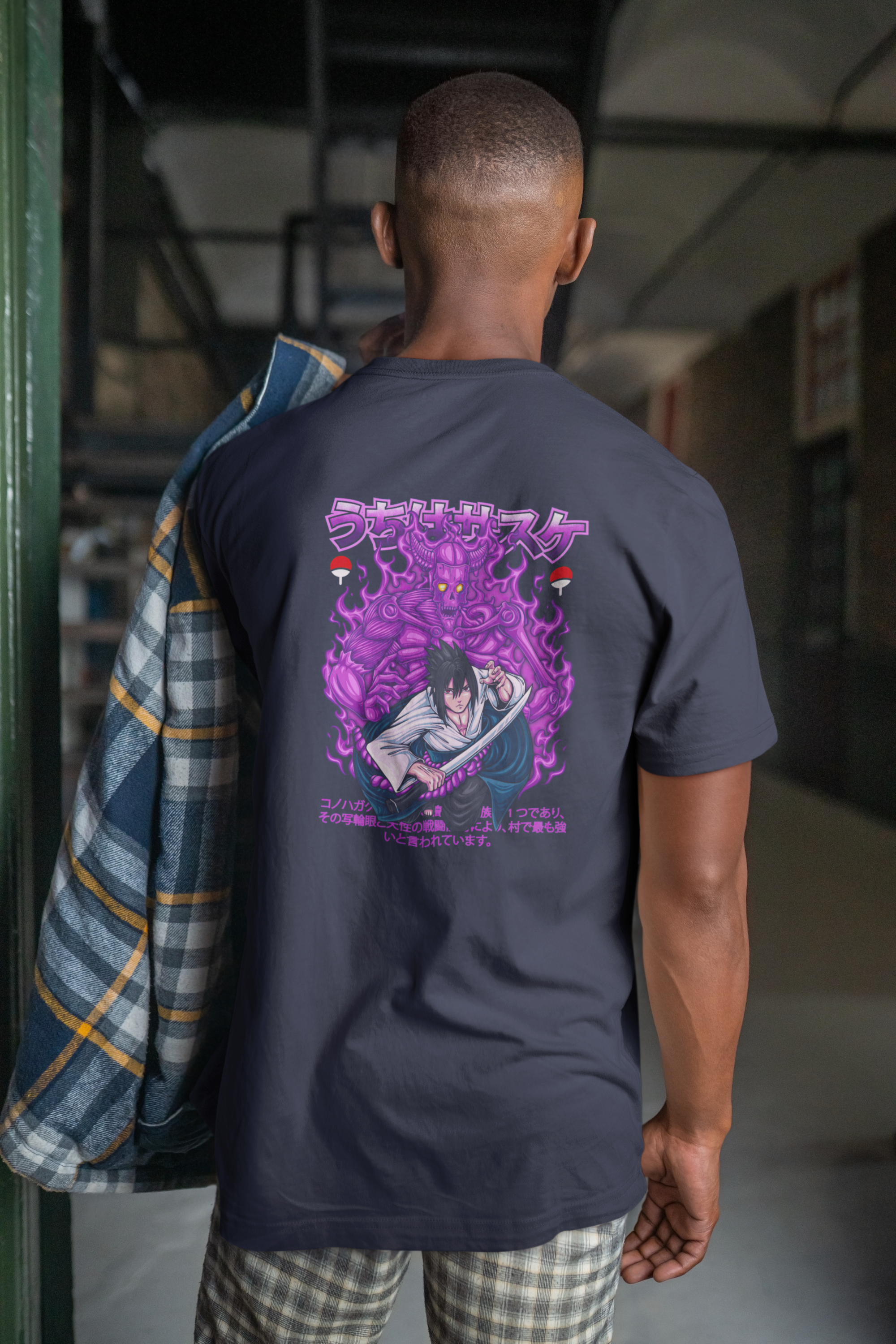 Anime T-Shirt: Featuring Itachi Uchiha Back Print