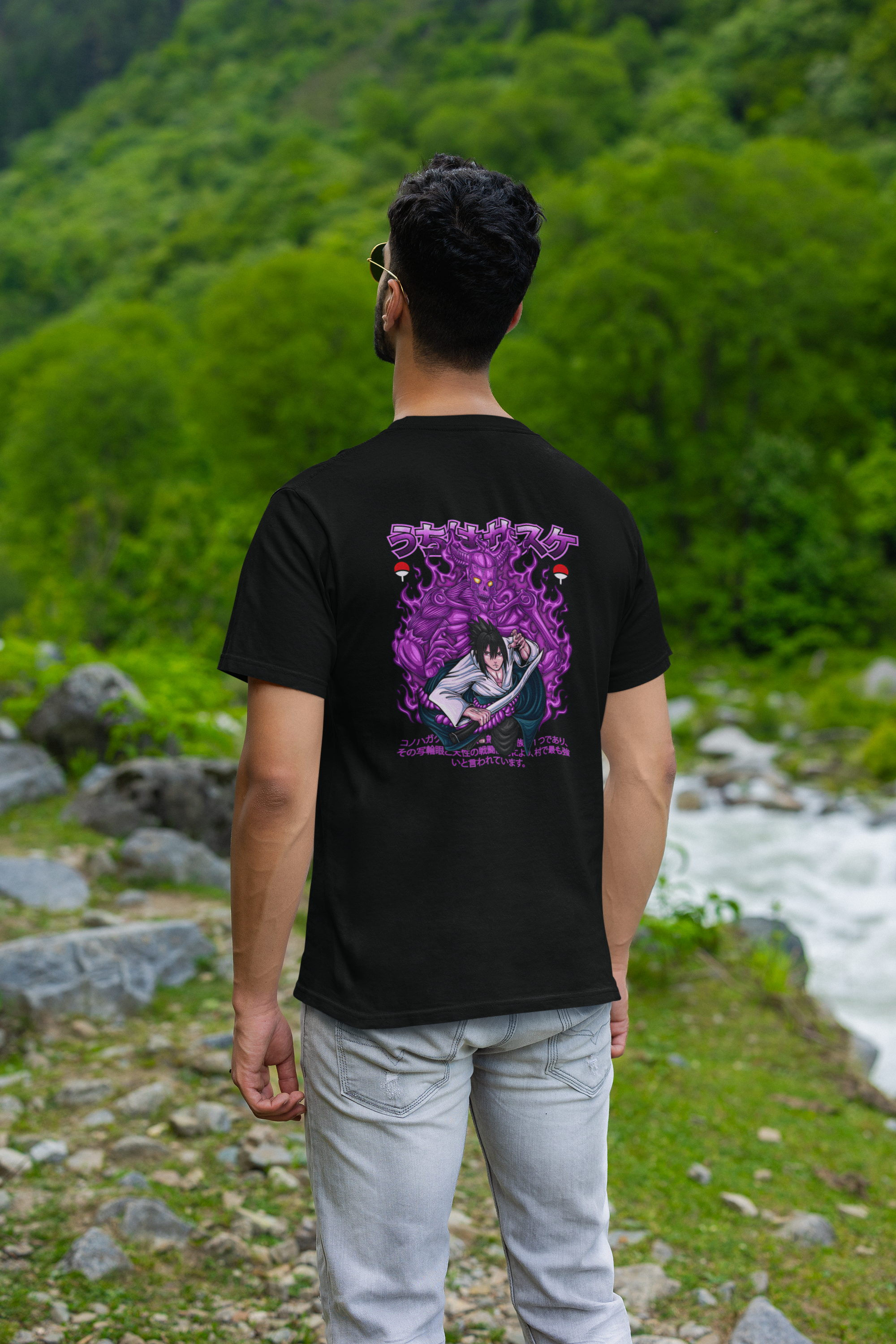 Anime T-Shirt: Featuring Itachi Uchiha Back Print