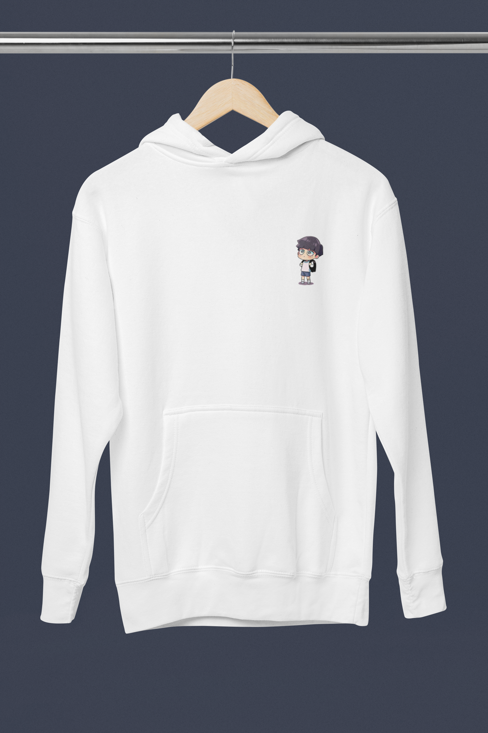 Ultimate Anime Hooded Sweatshirt Featuring Mob from Mob Psycho 100