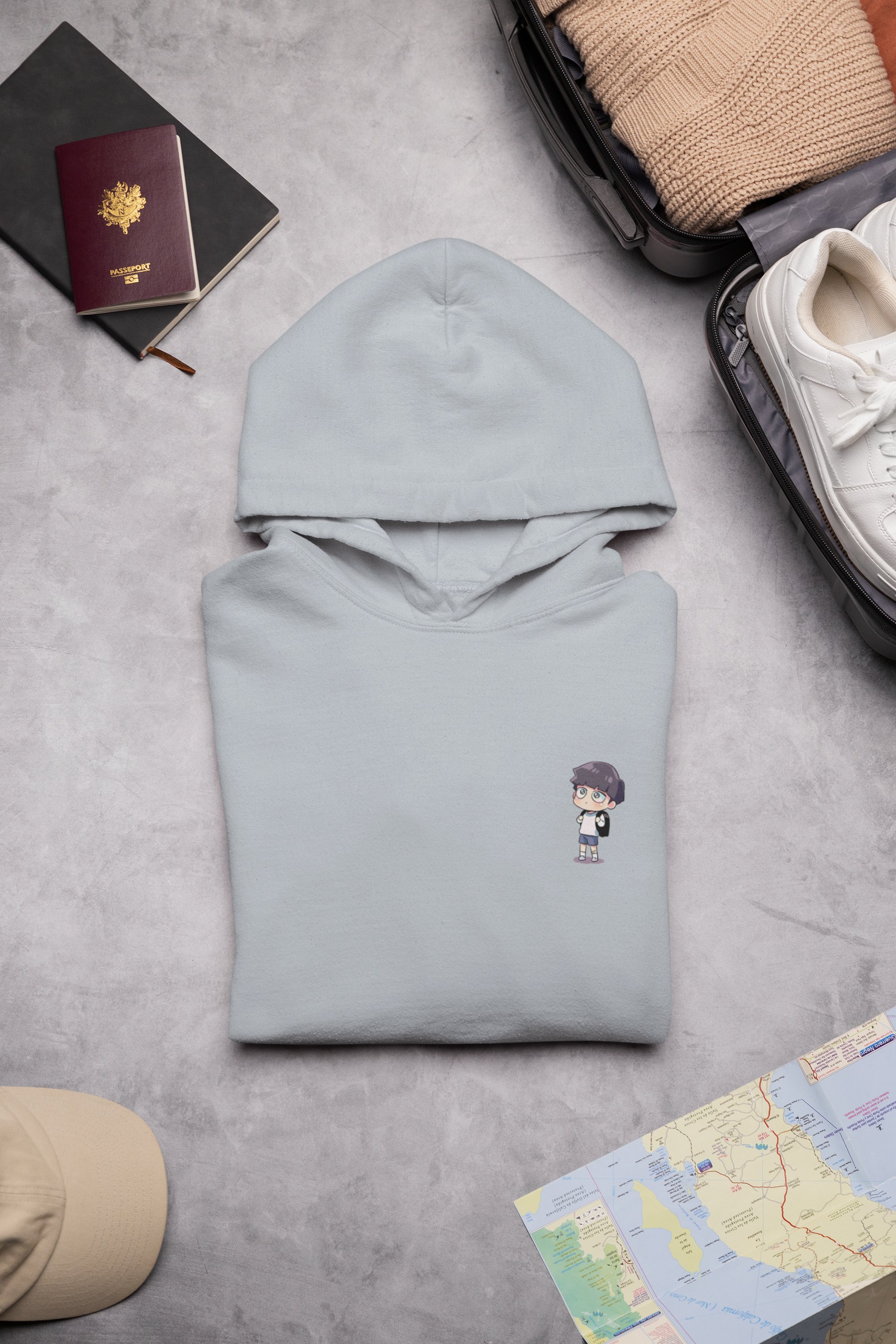 Ultimate Anime Hooded Sweatshirt Featuring Mob from Mob Psycho 100